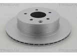 2X Triscan Disco Freno 8120 14160C Per Renault Koleos (Hy_) Per Nissan Leaf