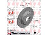 Zimmermann 150.3453.70 - Disco Freno Per Serie 3 (E46), Z4 (E86), Z4 (E85)