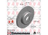 2X Disco Freno Zimmermann 150.3491.52 Per Bmw Per Z4 Roadster (E89) 73Mm 11 1Kg