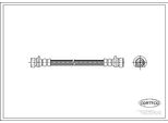Corteco 19032420 Tubo Freno Posteriore Per Honda Crx Ii (Ed, Ee) Civic Iv Hatchback (Ec, Ed, Ee) Civic Iv Notchback (Ed) Civic Ii Shuttle (Ee)