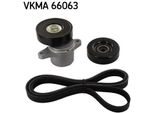 Set Di Cinghie Con Nervatura A V Di Skf (Vkma 66063) Set Di Cinghie Per Trasmissione A Cinghia Con Nervatura A V, Cinghia Trapezoidale