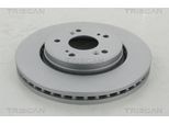 2X Disco Freno Triscan 8120 40142C Per Honda CR-V Iii (Re) CR-V Iv (Rm_) 47Mm
