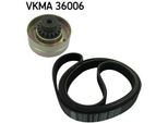 Skf Vkma 36006 - Oe 77 00 851 321 Set Di Cinghie A V Per Megane Scenic, Megane I, Laguna I, Espace Iii (Je)