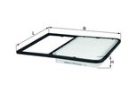 Filtro Aria Mahle Lx 2029 Per Toyota Rush Ii Suv (F700) Cartuccia Filtrante