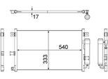 Mahle Ac 507 000S Condensatore Climatizzatore Condensatore Climatizzatore Per Mazda MX-5 Iii (Nc) +Essiccatore