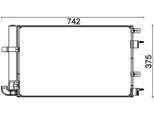 Mahle Ac 703 000P - Condensatore Aria Condizionata Oe C2Z20464 Con Essiccatore Per Xf (X250), S-Type (X200)