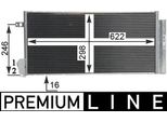 Mahle Ac 634 000P - Oe 51937924 Condensatore Aria Condizionata Con Essiccatore Per Doblo, Combo (X12), Combo Tour (X12)