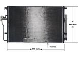 Mahle Ac 553 001S - Oe 2E0820413 Condensatore Aria Condizionata Con Essiccatore Per Sprinter (W907), Sprinter (W906), Sprinter (W907, W910), Sprinter (W904), Crafter (2E), Crafter (2F)