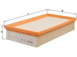 Mahle Lx 438 - Filtro Aria Oe 30947104 Per Classe E (W124), Classe E (A124), Classe E (C124), Classe E (S124)
