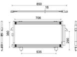 Mahle Ac 796 000S - Oe 8846042060 Condensatore Aria Condizionata Con Essiccatore Per Rav 4 Ii (A2)