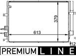 Mahle Ac 693 000P - Oe 60694767 Condensatore Aria Condizionata Con Essiccatore Per 159 (939), Brera (939), Spider (939)