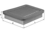 Mahle Lx 543 - Filtro Aria Oe KF1113Z40 Per Xedos 6 (Ca)