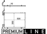 Mahle Ac 579 000P - Condensatore Aria Condizionata Oe 1513110 Per Fiesta Vi