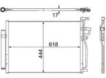 Mahle Ac 489 000S - Oe 20759646 Condensatore Aria Condizionata Con Essiccatore Per Captiva, Antara (L07)