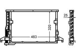 Mahle Ac 512 000S - Condensatore Aria Condizionata Oe 64538378613 Per Serie 3 (E36), Z3 (E36)