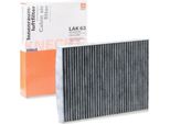 Mahle Lak 63 - Filtro Aria Abitacolo Oe 1J0819644 Per A3 (8L), Tt (8N), Octavia I (1U), Bora (9M), Bora (1J), Golf Iii (1H), Golf Iv (1J), Lupo (6E1, 6X1), New Beetle, Passat (3B), Polo Playa, Polo (6V)