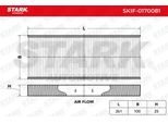 Stark SKIF-0170081 - Oe 27274 EA000 Filtro Aria Abitacolo Per Navara (D22), Pathfinder Ii (R50), Pathfinder Iii (R51), Pathfinder Iv (R52), Pick-Up (D22), Rogue