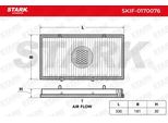 Stark SKIF-0170076 - Filtro Aria Abitacolo Oe 91160128 Per Primastar (X83), Movano (X70), Vivaro (J7), Vivaro (F7), Vivaro A (E7), Vivaro A (X83), Trafic Ii (Jl), Trafic Ii (Fl), Trafic Ii (El)