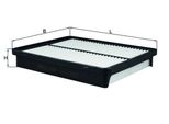 Filtro Aria Mahle Lx 3540 Per Hyundai Sonata Vi (Yf) Cartuccia Filtrante