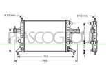Prasco OP030R001 - Radiatore Oe 1300236, Raffreddamento Motore Per Combo, Combo Tour, Corsa C (X01), Tigra Twintop (X04)