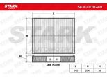 Stark SKIF-0170240 - Oe 13503675 Innenraumfilter FüR Aveo (T300), Cruze (J300), Cruze (J305), Cruze (J308), Malibu (V300), Orlando (J309), Spark (M200, M250), Spark (M300), Trax, Ampera (R12), Astra (A04), Astra J, Cascada (W13), Insignia A (G09), Karl (C16), Meriva B (S10), Mokka X (J13), Zafira Tourer C