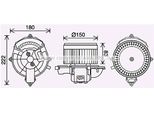 Prasco CN8310 - Motore Soffiatore Oe 6441CG Per C4 Picasso I (Ud), Berlingo, C4 G-Picasso I (Ua), Partner, Partner Tepee