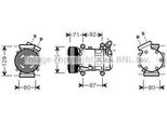 Prasco RTK401 - Compressore Aria Condizionata Oe 4158300100 Per Citan (W415), Juke (F15), Micra Iii (K12), Note (E11, NE11), Qashqai +2 I (J10), Clio Iii, Kangoo (Kw), Modus (F/JP0), Kangoo (Fc), Kangoo (Fw), Twingo Ii (CN0), Wind (E4M)