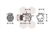 Van Wezel 8200K239 - Compressore Aria Condizionata Oe 97701 2H200 Per Accent Iii (Mc), Elantra (Hd), I30 (Fd), Ceed (Ed), Pro Ceed (Ed)