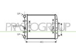 Prasco SK320R001 - Oe 6Q0121253AE Radiatore, Raffreddamento Motore Per Cordoba (6L), Ibiza (6L), Ibiza (6J, 6P), Fabia I (6Y), Fabia Ii (54), Roomster (5J), Fox (5Z), Polo (9N)