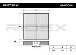 Ridex 424I0044 - Oe 80292SDGW01 Filtro Aria Per Accord Ix, Accord Vii, Accord Viii, Civic Ix, Civic Viii, CR-V Iii (Re), CR-V Iv (Rm), Crosstour, Legend Iv (Kb), Pilot