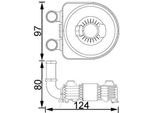 Mahle Clc 193 000S - Radiatore Olio Oe 1103J2 Per C4 (La), C4 I (Lc), C5 I (Dc), C5 I (De), Xsara, Berlingo, 206 Cc (2D), 206 (2A/C), 206 Sw (2E/K), 206 Van, 306, 307, 307 Cc (3B), 307 Sw (3H), 406, 407, 407 Sw (6D, 6E), Partner (5, G), Partner Origin (G)