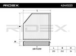 Ridex 424I0223 - Filtro Aria Abitacolo Oe 4H0 819 439 Per A6 (4G), A7 (4G), A8 (4H)