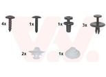 Van Wezel Kit Di Montaggio Parafango 0969796 Anteriore Sinistro Anteriore Destro Per Opel Zafira Life (K0)