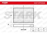 Stark SKIF-0170348 - Oe 64 31 6 945 596 Filtro Aria Abitacolo Per X5 (E70), X5 (F15, F85), X6 (E71), X6 (F16)
