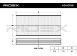 Ridex 424I0156 - Filtro Aria Cabina Oe 1613733180 Per Jumpy (VF7), Scudo, Expert (Vf), Expert Tepee (VF3X)