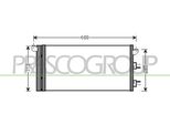 Prasco FT122C001 - Oe 46798100 Condensatore Aria Condizionata Con Essiccatore Per Panda