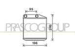 Prasco FT342H001 - Scambiatore Di Calore Oe 77365032, Riscaldatore Per Mito (955), Punto, Qubo, Linea, Fiorino, Doblo, Tipo, Adam, Corsa D (S07), Corsa E (X15)