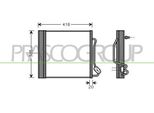 Prasco ME303C002 - Oe 13198V001 Condensatore Aria Condizionata Con Essiccatore Per Fortwo (450), Cabrio (450), City-Coupe (450), Crossblade (450), Fortwo Cabrio (450)