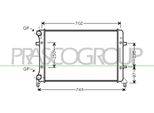 Prasco AD320R012 - Oe 1K0121251BR Radiatore, Raffreddamento Motore Per A3 (8P), Altea (5P), Leon (1P1), Toledo Iii (5P2), Octavia Ii (1Z), Caddy Iii (2C, 2K), Eos (1F), Golf Plus (5M), Golf V (1K), Golf Vi, Jetta Iii (1K2), Passat (3C), Touran (1T)