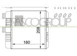 Prasco OP017H005 - Oe 1618142 Scambiatore Di Calore, Riscaldatore Per Astra G, Zafira B, Zafira A
