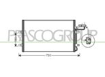 Prasco VV220C004 - Condensatore Aria Condizionata Oe 31292022 Per C30 (533), C70 Ii Cabriolet (542), S40 Ii (544), V50 (545)
