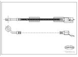 Corteco 19032376 Tubo Freno Anteriore Sinistro Per Jeep Cherokee (Xj) Grand Cherokee I (Zj, Zg) Wrangler Ii (Tj)