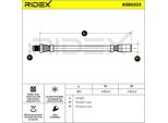 Ridex 83B0223 - Oe 437611775 Bremsschlauch, Hinterachse FüR A6 (4F), Jumper, Ducato, Boxer, Cordoba (6K), Ibiza (6K), Toledo I (1L2), Corrado (53I), Golf Iii (1H), Golf Cabriolet (1E), Jetta Ii (165, 19E, 1G2), Passat (35I), Passat (3B), Polo (6N), T4, Vento (1H)
