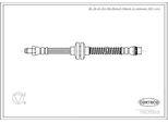Corteco 19035818 Tubo Freno Anteriore Per Renault ScÉNic Ii (JM0/1) Megane Ii Coupé-Cabriolet (EM0/1) Megane Ii Estate (KM0/1) Megane Ii (BM0/1, CM0/1)