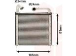Van Wezel 03016385 - Oe 5Q0819031A Scambiatore Di Calore, Riscaldatore Per Tt (Fv), Q2 (Ga), A3 (8V), Leon (5F), Ateca (Kh), Superb Iii (3V), Octavia Iii (5E), Kodiaq, Karoq, Crafter (Sx, Sy), Crafter (Sz), Golf (BA5, BV5), Arteon (3H), Golf Sportsvan (AM1, AN1), Golf Vii, Passat (3G), T-ROC, Tiguan (Ad, Ax), Touran (5T)
