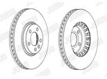 2X Disco Freno Jurid 562739JC-1 Per Vw Multivan Vi (Sgf Sgm Sgn) 55 4Mm 340Mm