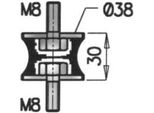 Supporto Scarico Dinex Per Renault Trafic Furgone (Txx) Impianto Di Scarico Parte Di Montaggio 21822