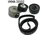 Skf Vkma 33152 Set Di Cinghie Trapezoidali Per Fiat Scudo Furgone (220)