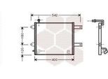Van Wezel 58005177 - Oe 6XO820411 Condensatore Aria Condizionata Con Essiccatore Per Arosa (6H), Lupo (6E1, 6X1), Polo (6N), Polo (6V)