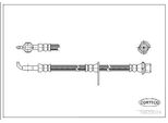 Corteco 19033074 Tubo Freno Anteriore Sinistro Per Toyota Corolla (ZZE12, NDE12, ZDE12) Corolla Verso (ZDE12, CDE12)